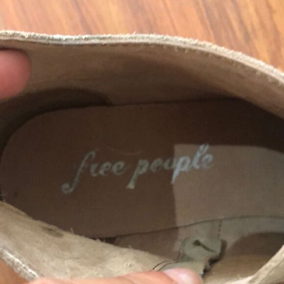 Free people suede bootie tan with studs 38 - Picture 4 of 8